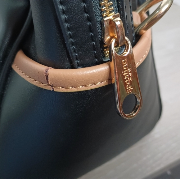 Spartina 449 daufuskie island Black Hollecker Satchel Purse Nubuck Leather - Picture 8 of 16